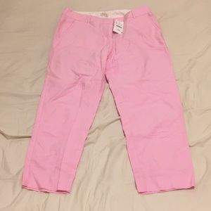 Jcrew Pink linen pants